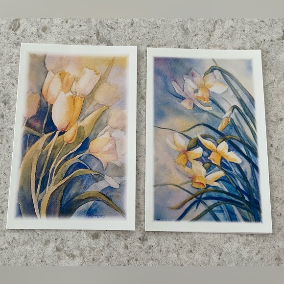 Tulip Watercolour Art Cards - Picture 3 of 4